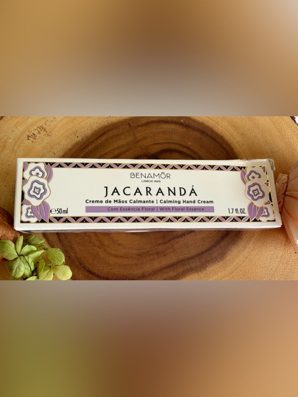 Benamôr Jacaranda Hand Cream Lotion 1.69fl oz Made In Portugal New Benamor